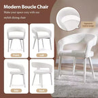 Lot de 4 Chaises de Salle à Manger avec Pieds en Métal pour Salle à Manger, Salon ou Bureau à Domicile -Morden Fort