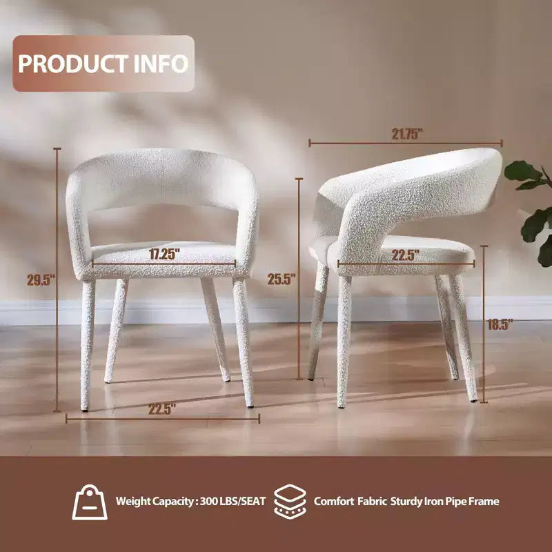 Lot de 4 Chaises de Salle à Manger avec Pieds en Métal pour Salle à Manger, Salon ou Bureau à Domicile -Morden Fort