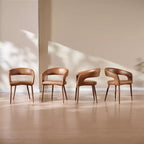 Set of 4 Dining Chair with Metal Legs for Dining Room, Living Room, or Home Office -Morden Fort
