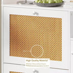 Meuble à Chaussures 3 Niveaux Acekool avec Tiroirs Basculants en Rotin Naturel, Étagères Réglables et Rangement Ouvert, Organisateur d'Entrée Disponible en Plusieurs Finitions