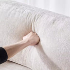 Christopher Knight Home Canapé trois places moderne Quince 72 en velours, bois d'hévéa et rotin avec coussin