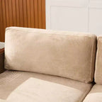 Christopher Knight Home Canapé trois places moderne Quince 72 en velours, bois d'hévéa et rotin avec coussin