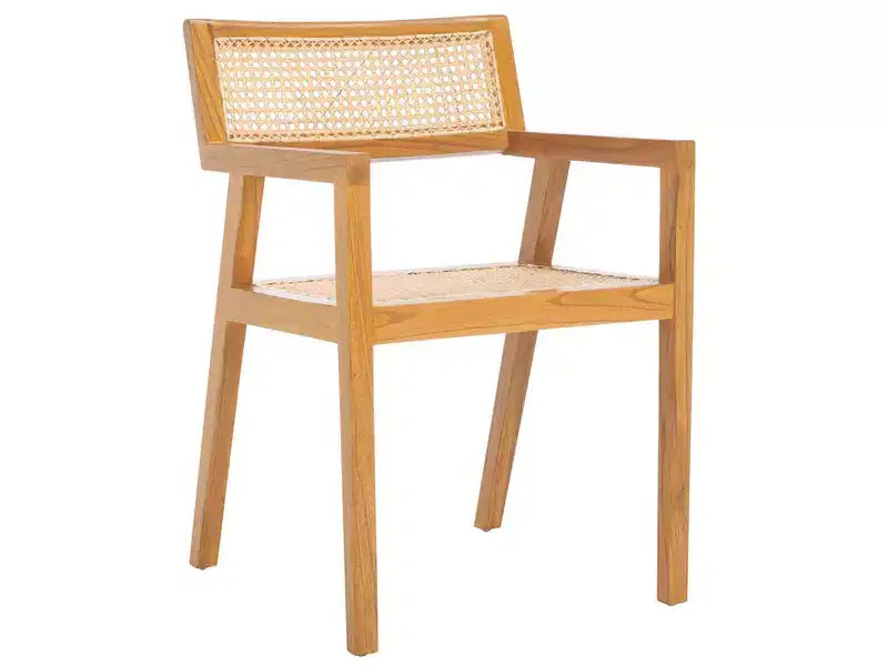 Chaise de salle à manger Cire Rattan - DCH1016 - Naturel/Naturel - Safavieh