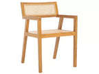 Chaise de salle à manger Cire Rattan - DCH1016 - Naturel/Naturel - Safavieh