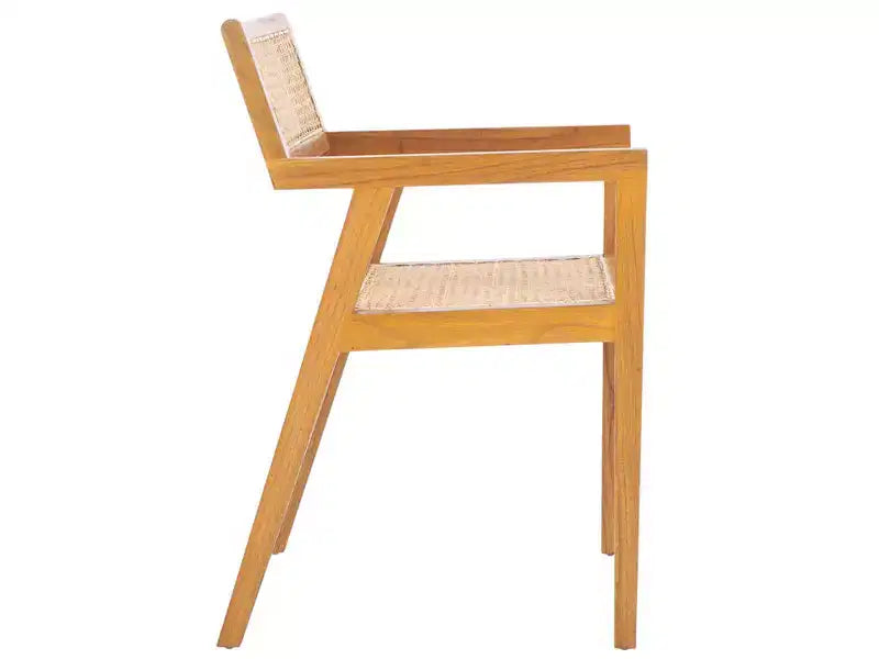 Chaise de salle à manger Cire Rattan - DCH1016 - Naturel/Naturel - Safavieh