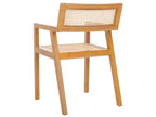 Chaise de salle à manger Cire Rattan - DCH1016 - Naturel/Naturel - Safavieh