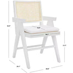 Fauteuil en rotin Colette - SFV4136 - Blanc/Naturel - Safavieh Couture