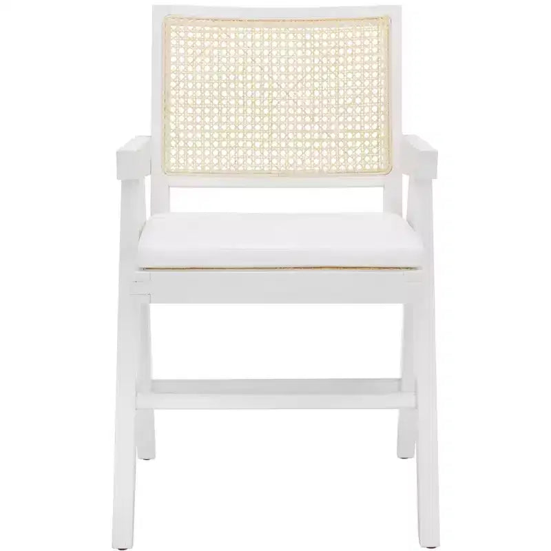 Fauteuil en rotin Colette - SFV4136 - Blanc/Naturel - Safavieh Couture