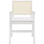 Fauteuil en rotin Colette - SFV4136 - Blanc/Naturel - Safavieh Couture
