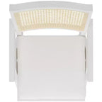 Fauteuil en rotin Colette - SFV4136 - Blanc/Naturel - Safavieh Couture