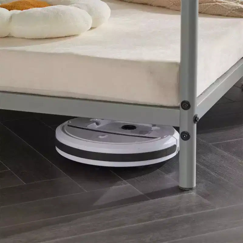Karl Home Lit superposé double en métal blanc pour enfants, adolescents et adultes, lit superposé robuste en métal avec échelle