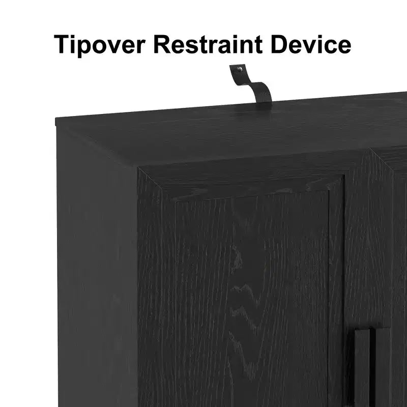 Meuble de rangement en bois noir 36x31 avec étagères réglables Meuble d'appoint moderne pour salon, entrée