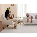 Fauteuil d'appoint AMERLIFE avec dossier haut à oreilles