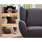 Fauteuil d'appoint AMERLIFE avec dossier haut à oreilles