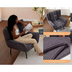 Fauteuil d'appoint AMERLIFE avec dossier haut à oreilles