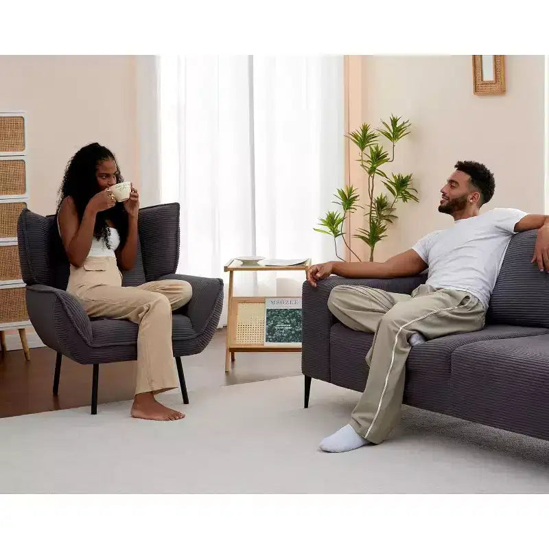 Fauteuil d'appoint AMERLIFE avec dossier haut à oreilles