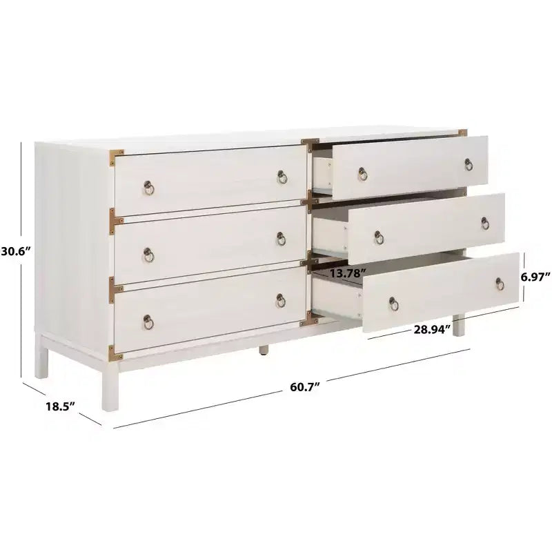 Commode 6 tiroirs Galio - CHS9601 - Safavieh