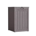Chic Crate-Package Delivery Box, Large Lockable Storage Box, Double-Wall Resin Outdoor Package Delivery And Waterproof Deck Box For Porch, Patios