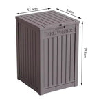 Chic Crate-Boîte de livraison de colis, Grande boîte de rangement verrouillable, Boîte de livraison de colis extérieure en résine à double paroi et boîte de rangement de terrasse étanche pour porche, patios