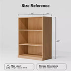 [105,4 cm | Minimaliste] Armoire décorative en bois à grain ouvert (Étagères multi-zones + S'adapte aux grands espaces)