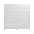 72 H70W Écran d'intimité autoportant en métal Dovelina Brown pour extérieur, clôture de jardin décorative