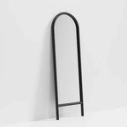 Miroir sur pied 67*24 avec cadre en alliage d'aluminium doré et support intégré