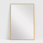 Miroir sur pied 59*35, Miroir pleine longueur avec cadre en alliage d'aluminium noir, Miroir de courtoisie pour salle de bain, entrée de chambre, salon/dressing