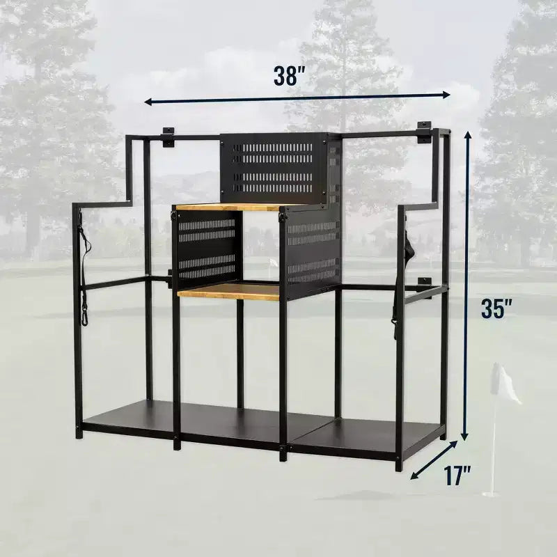 Support mural double de golf Pinehurst Triangle sarcelle