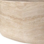 Table basse ronde LeisureMod Maya – Table d'appoint d'intérieur et d'extérieur pour salon, patio, balcon ou jardin, design décoratif moderne
