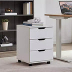 Drawer Vertical Filing Cabinet Rolling Wood Mobile File Cabinets Under Desk for Home Office with Casters