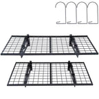 VEVOR Garage Storage Shelving, 2 Pack, 4 x 2 ft Heavy Duty Garage Shelves Wall Mounted, 502 lbs Load Capacity(Total) Garage Storage Rack