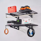 Étagères de rangement de garage VEVOR, lot de 2, étagères de garage murales robustes de 122 x 61 cm, capacité de charge de 227 kg (au total), porte-charges de garage