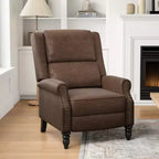 Faux Leather Pushback Recliner Chair for Living Room Bedroom RV