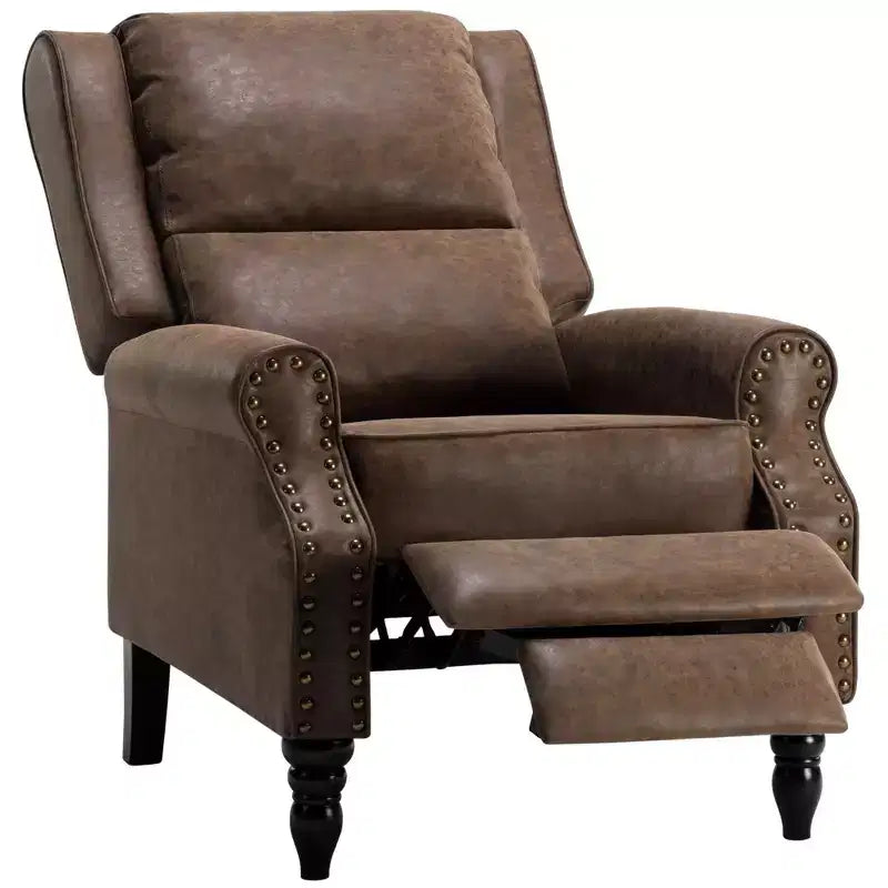 Fauteuil inclinable en similicuir pour salon, chambre à coucher, camping-car