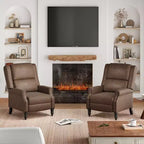 Fauteuil inclinable en similicuir pour salon, chambre à coucher, camping-car
