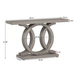 MAYEERTY Table console polyvalente pour salon, entrée, couloir, décoration et exposition