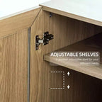 Meuble d'appoint en bois PexFix avec étagères réglables