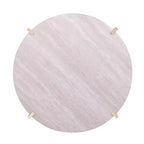 Table basse Ardmillan ronde aspect marbre - Laiton - SEI