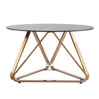 Stondon Round Cocktail Table - Champagne - SEI