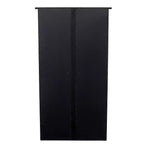 Meuble de rangement pour médias avec vitre - Noir - SEI