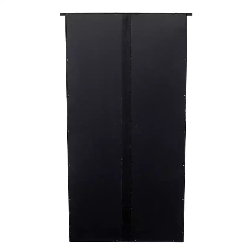 Meuble de rangement pour médias avec vitre - Noir - SEI