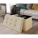 Banc de Rangement Pliant Rembourré Home Design Florence 30