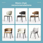 Chaises de salle à manger grises Luck Live Farmhouse, lot de 2, cadre en métal, sièges modernes pour cuisine et salle à manger