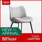 Chaises de salle à manger grises Luck Live Farmhouse, lot de 2, cadre en métal, sièges modernes pour cuisine et salle à manger