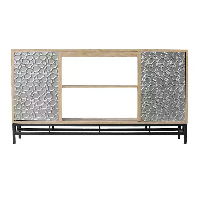 Hollesborne Media Console with Storage - Off-White - SEI