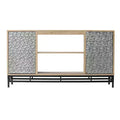 Hollesborne Media Console with Storage - Off-White - SEI