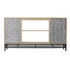 Hollesborne Media Console with Storage - Off-White - SEI