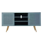 Alsterson Media Stand with Storage - Blue - SEI