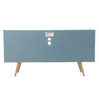 Meuble TV Alsterson avec rangement - Bleu - SEI