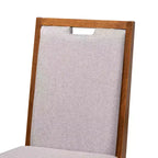 Ensemble de salle à manger Baxton Studio Eira moderne 7 pièces en bois gris et noyer marron